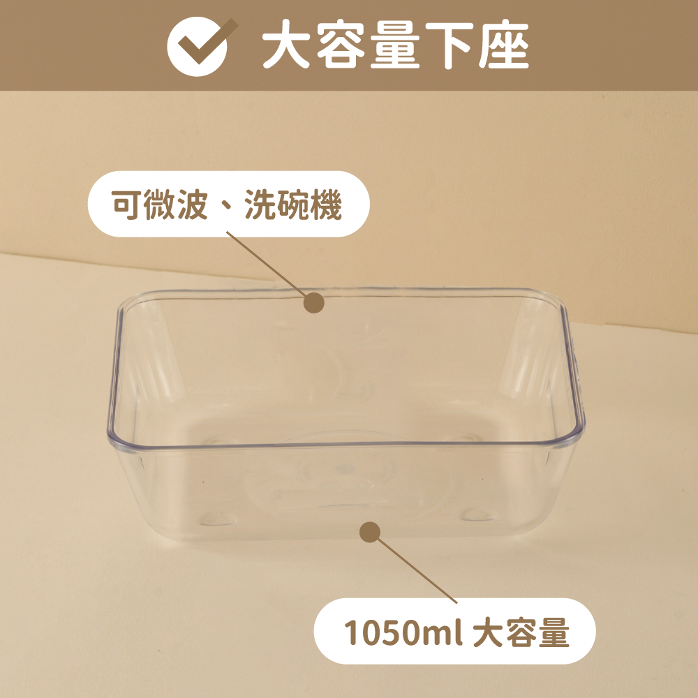 【哩皿食器】台灣製  食品級Tritan  三合一餐盒, , large
