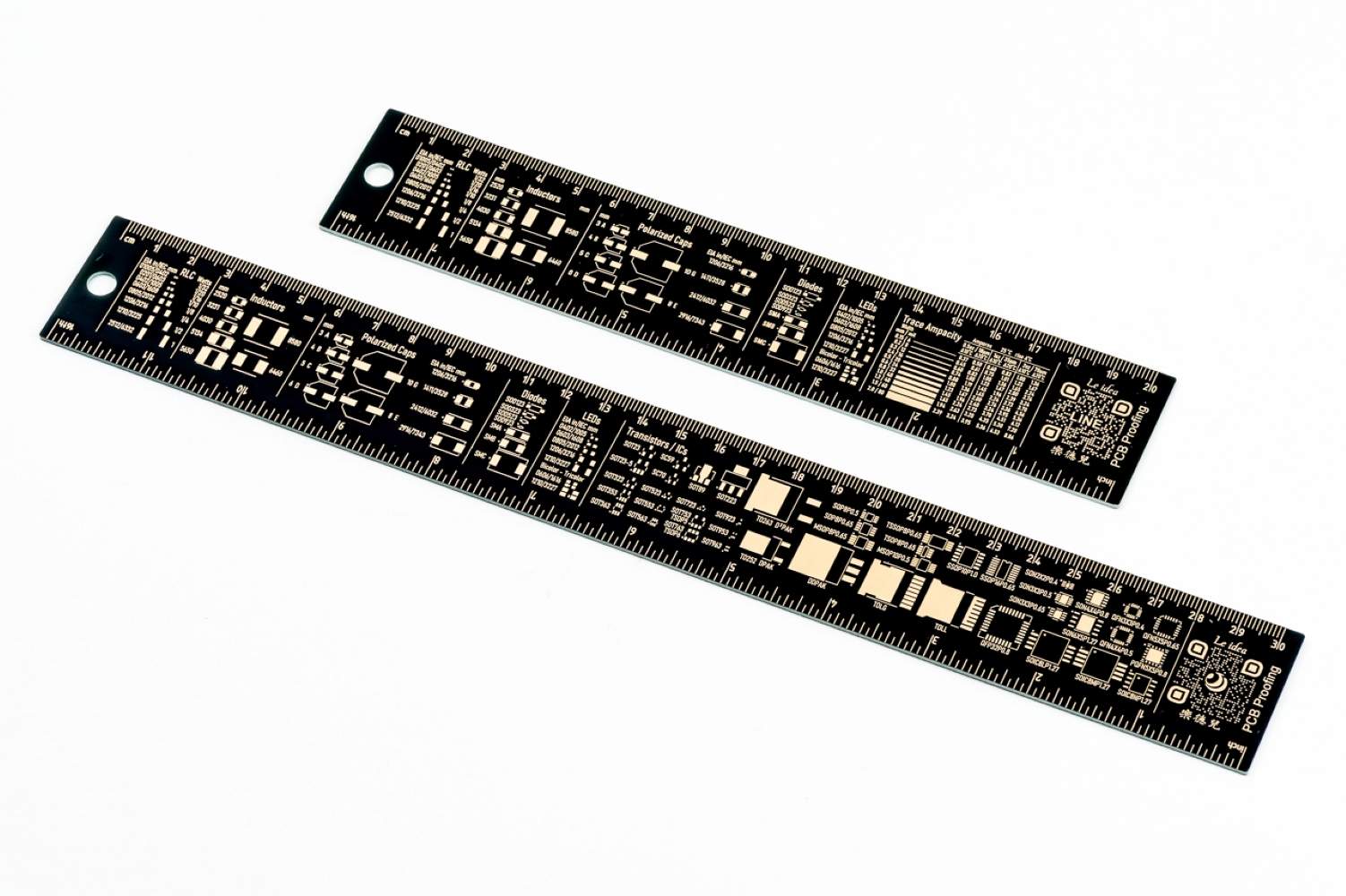 PCB Ruler 電路板直尺 電子工程尺 PCB打樣 沉金電路板尺 Leidea 樂德兒, , large