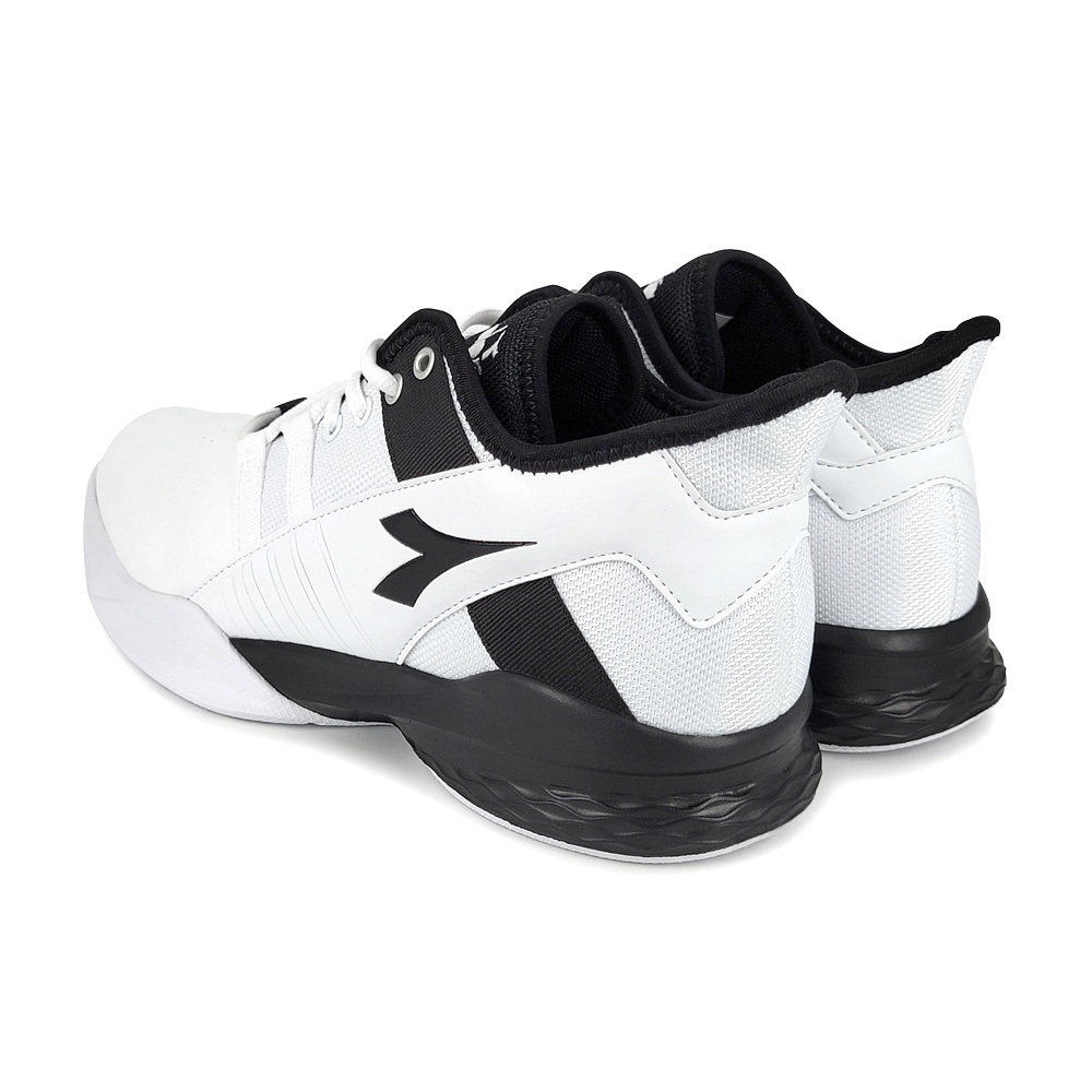 DIADORA迪亞多那 寬楦籃球男鞋 男運動鞋 寬腳板 耐用 保護後跟 輕量 彈力 吸震 減壓 緩震 耐磨 防滑 白 黑, , large