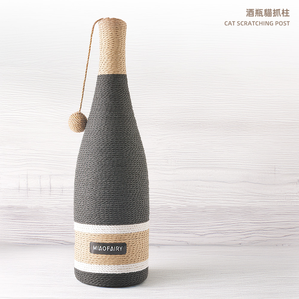 【上手家居】酒瓶貓抓柱 酒瓶(貓爬架/貓抓/劍麻貓抓柱/貓柱/貓爬柱), , large