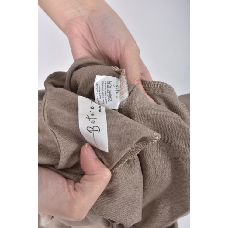 (2XL) before高腰拉鍊棕色綁帶連身裝二手衣, , large