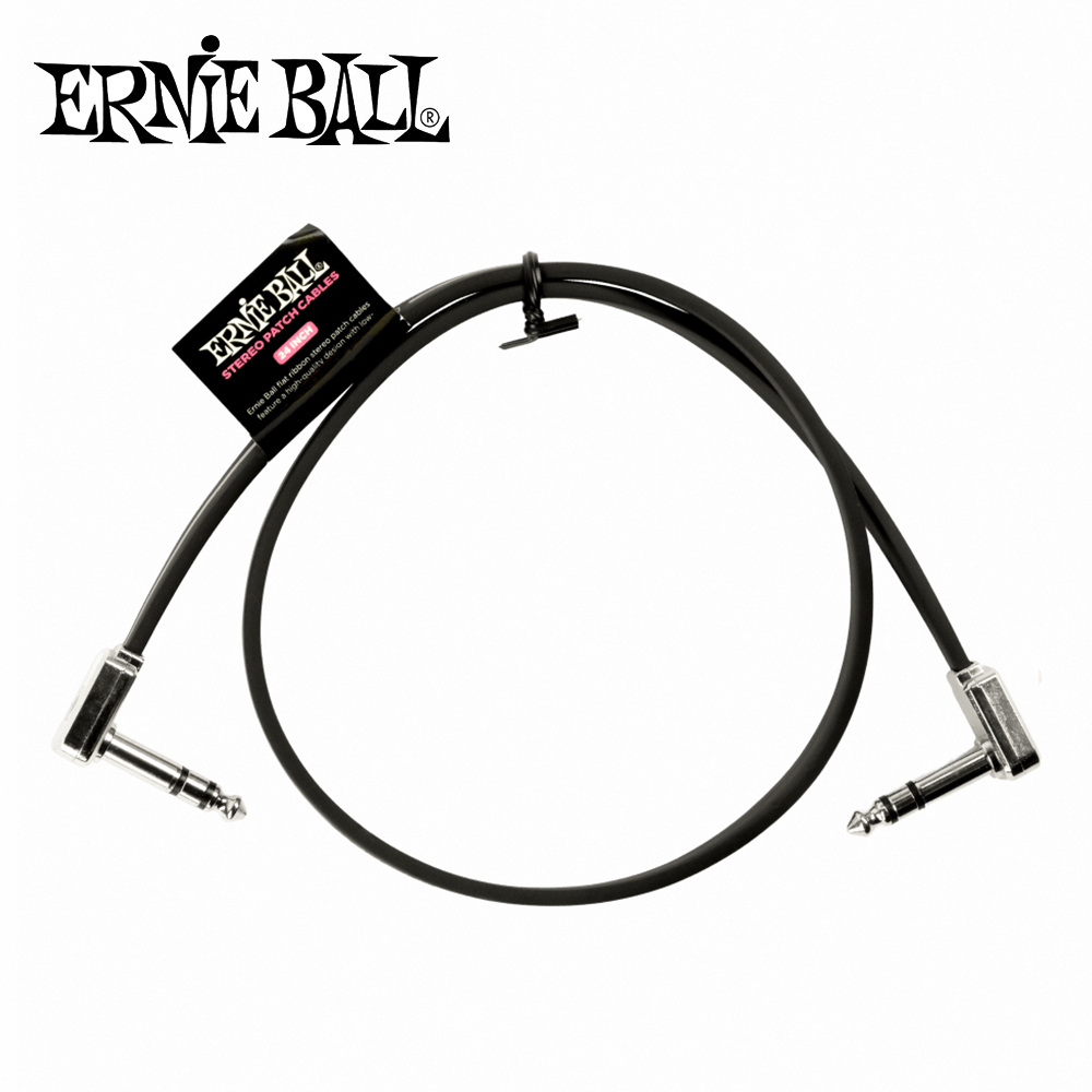 ERNIE BALL 24' Stereo Cable 立體聲效果器導線 黑色款【敦煌樂器】, , large