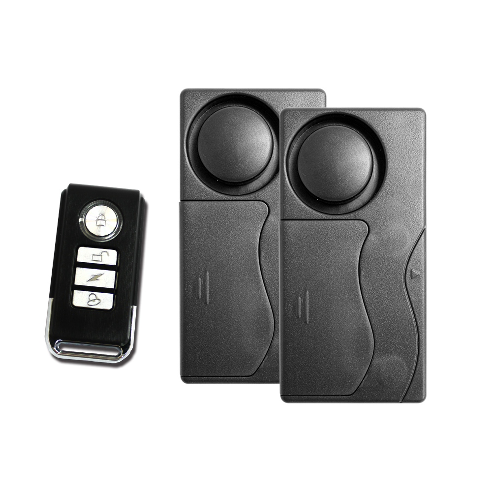 ekit 35A vibration sensor door and window anti-theft alarm 1 host to 1 remote control[E-KIT Technology lnc.], , large