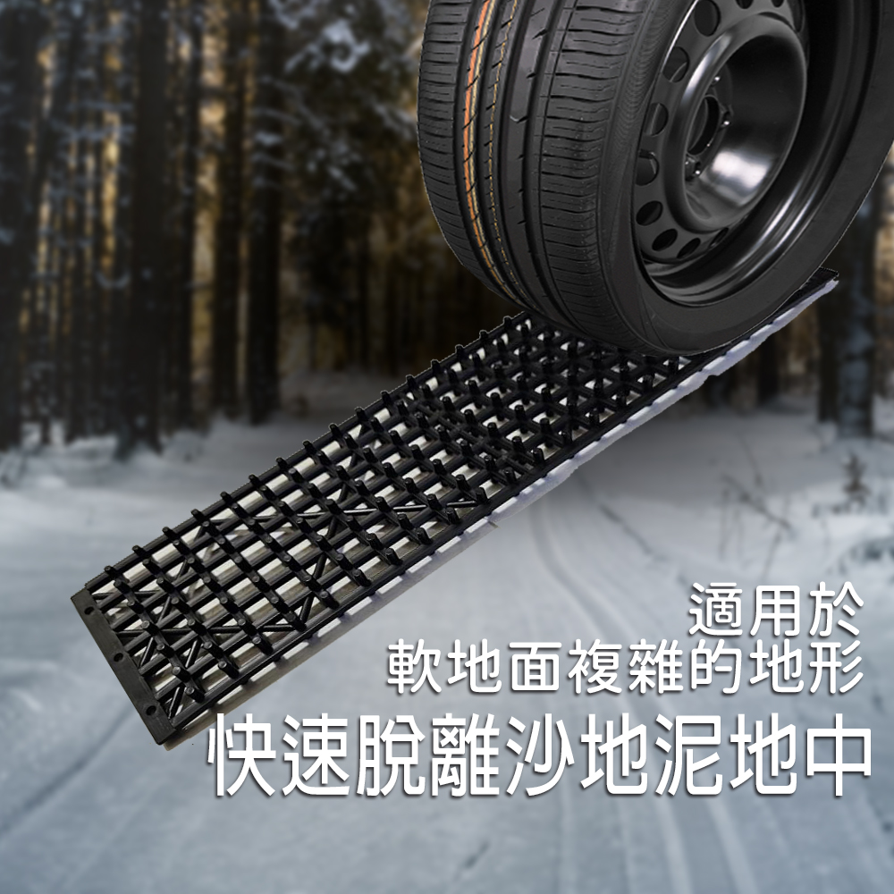 輪胎防滑墊 止滑墊 防打滑墊 輪胎牽引 自救脫困板 輪胎檔板 排水板 輪胎地墊, , large