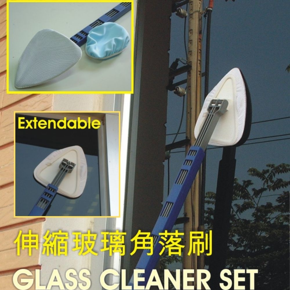 金德恩 GS MALL 台灣製造 可伸縮角落刷 玻璃刷 角落刷 清潔刷 角落清潔刷 角落清理 可伸縮清潔刷, , large