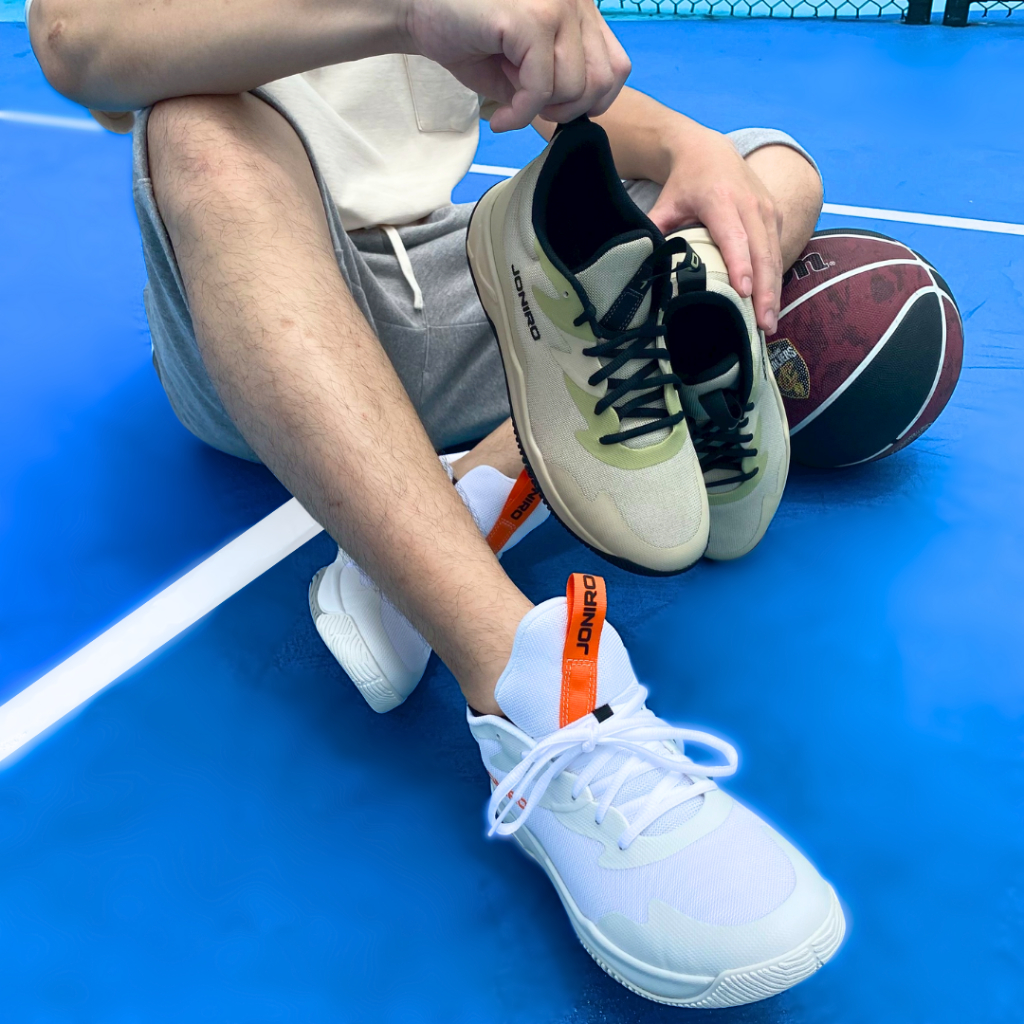 【JONIRO】台灣製造 Buzzer 陽光 男鞋 運動 白色籃球鞋 球鞋推薦 復古潮流 (部分鞋款有現貨)