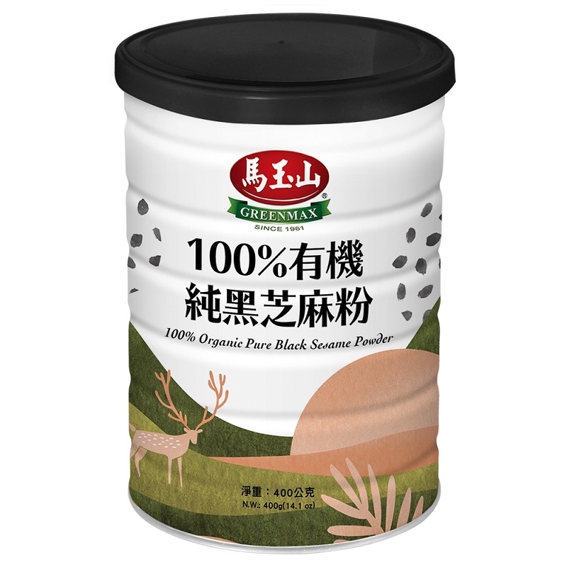 馬玉山100％有機純黑芝麻粉(罐裝)400g