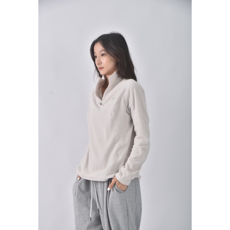 (S) the north face刷毛灰色長袖上衣二手衣, , large