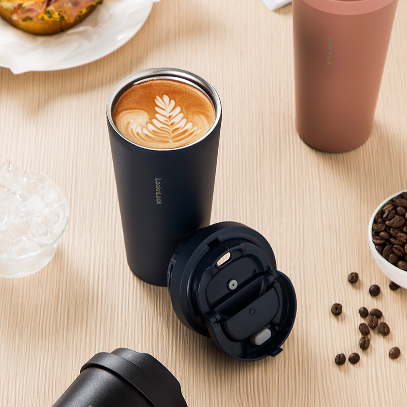 【LocknLock】316 Frosted Insulated Coffee Mug 550ml/block (Includes Cup Brush), , large