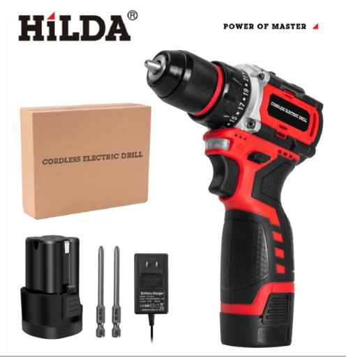 【HILDA】希爾達電動工具 16.8V 單電 短軸無刷 電鑽起子機 紙盒裝, , large