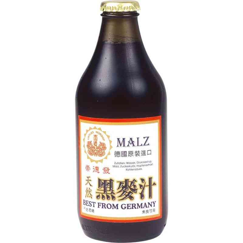 崇德發天然黑麥汁Btl330ml, , large