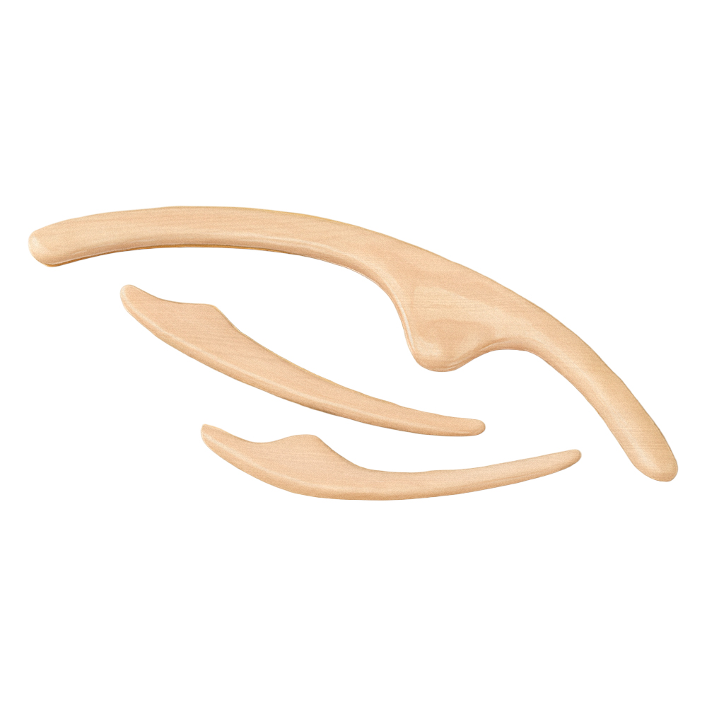 【上手家居】日式瘦臉體雕按摩器 3件組(撥筋棒/臉部按摩器/刮痧棒), , large