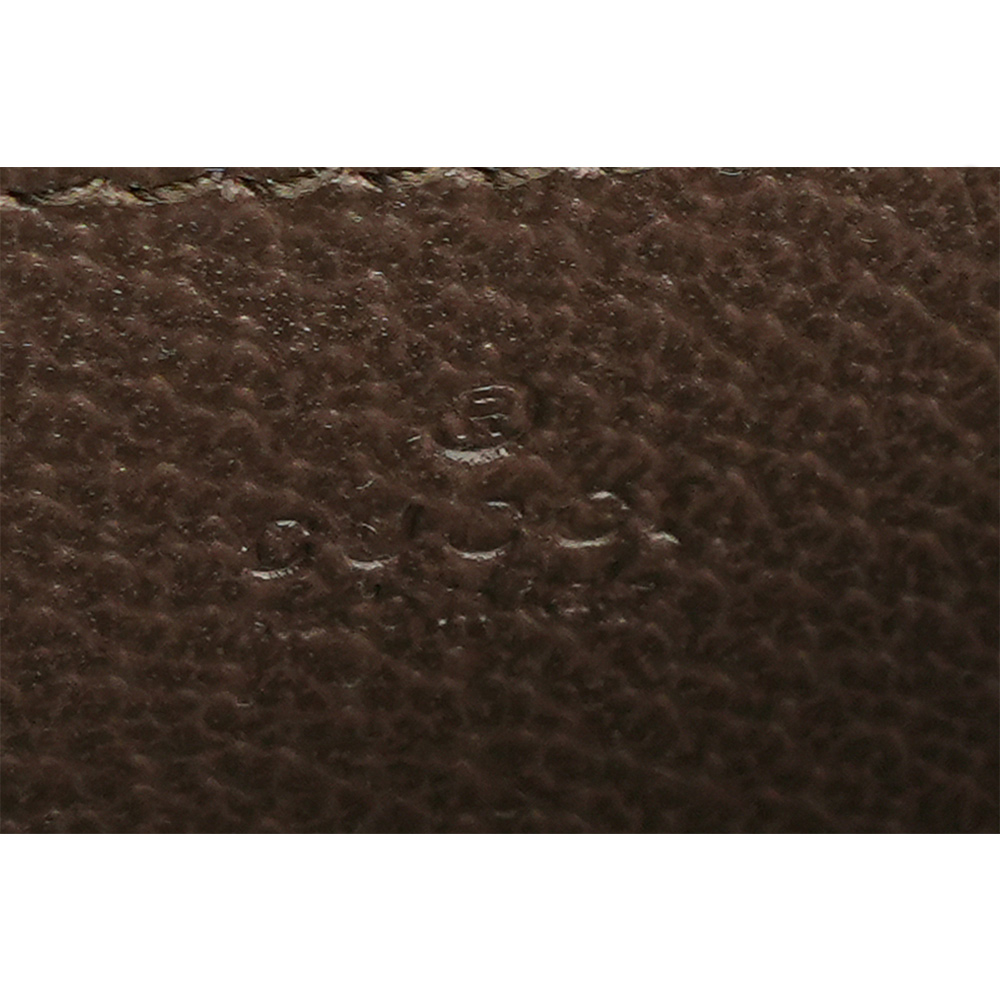 GUCCI Ophidia 塗層帆布及綠紅織帶信封式迷你斜背包/米色/烏木色, , large