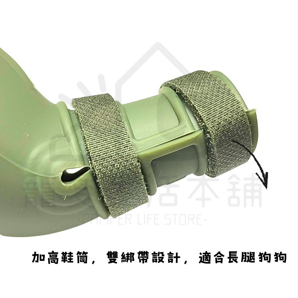 電子發票【寵愛生活本舖】狗狗防滑矽膠雨鞋_窄身款 S-3XL 寵物鞋子, 咖啡,L（一套四只鞋）, large