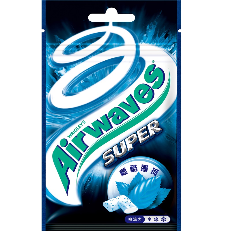 Airwaves Super口香糖極酷薄荷, , large