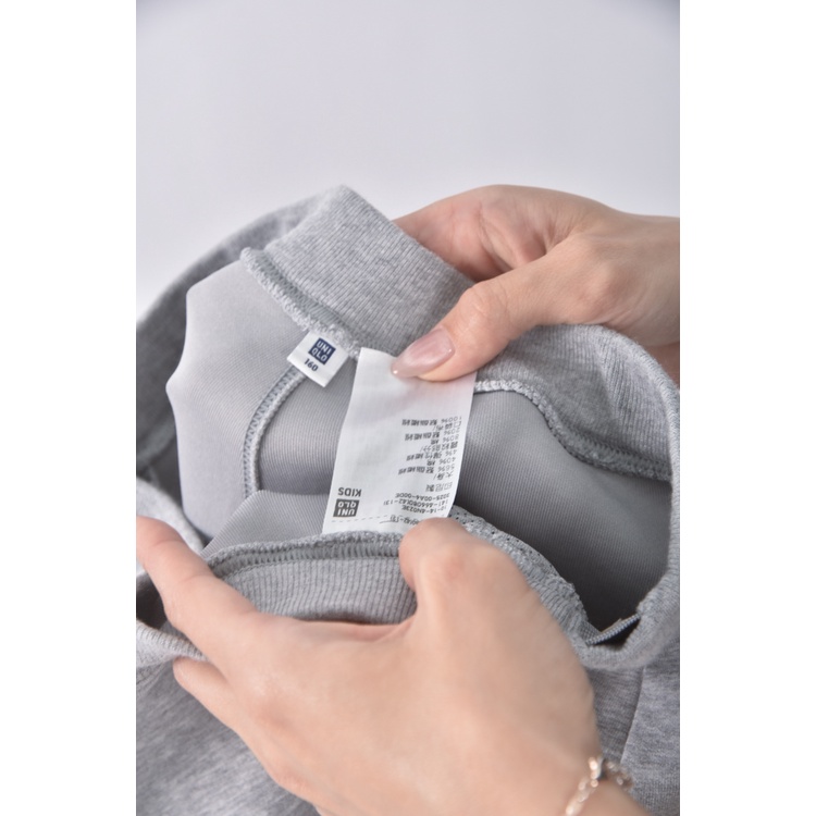 (S) uniqlo高腰運動質感棉質灰色短褲二手衣, , large