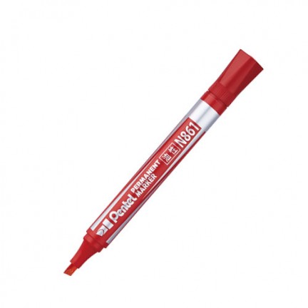 【 Pentel 飛龍 】油性筆 平頭 1.58~4.5mm /支 N861  - 多款可選, , large