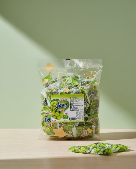 【晶晶】麝香白葡萄味口袋蒟蒻凍600g, , large