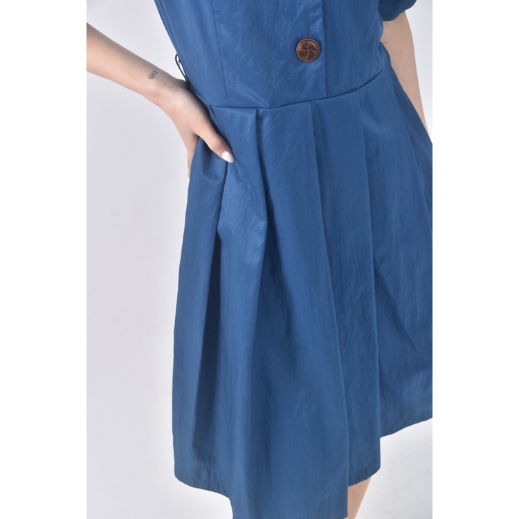 (S) lala氣質藍色洋裝二手衣, , large