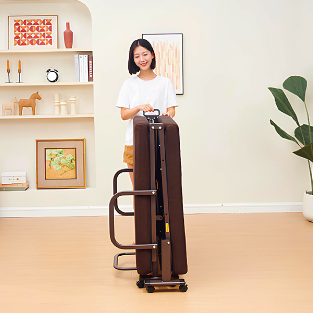 《Simple Life》Electric height-enhancing wave cotton free assembly folding bed-BDH, , large