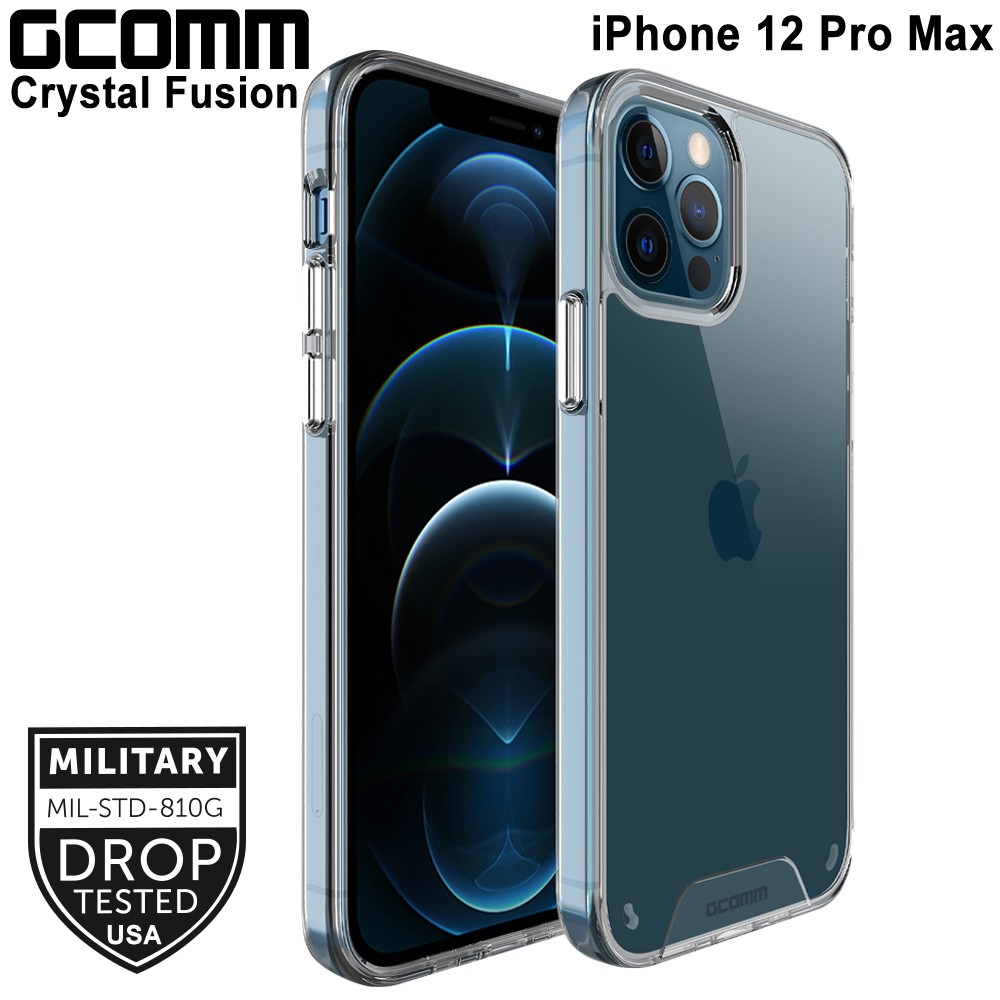 GCOMM iPhone 12 Pro Max (6.7吋) 晶透軍規防摔殼 Crystal Fusion, , large