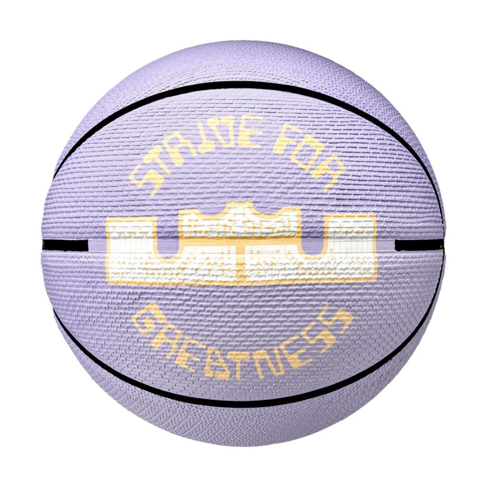 NIKE PLAYGROUND 2.0 8P L JAMES 7號球 籃球 比賽 訓練 戶外 耐磨 深溝 控球精準 紫金, , large