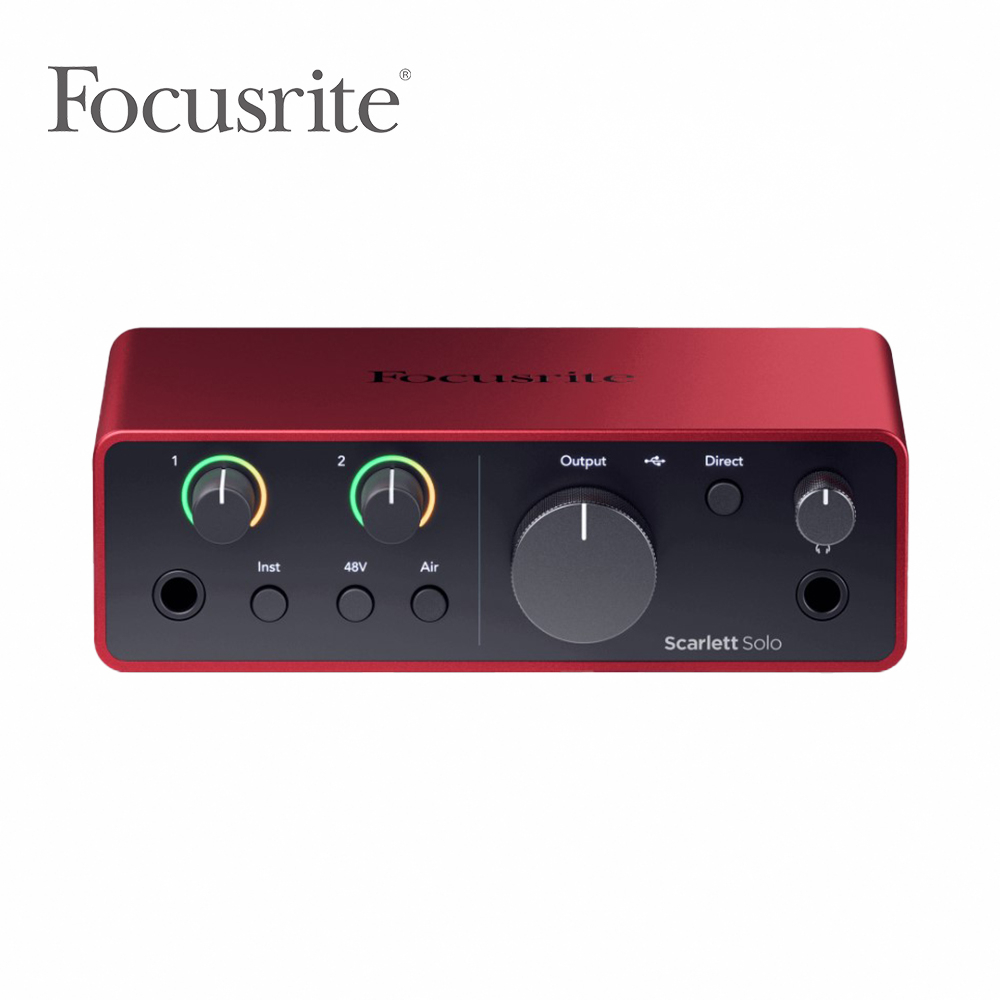 Focusrite Scarlett Solo 錄音介面 第四代 【敦煌樂器】, , large