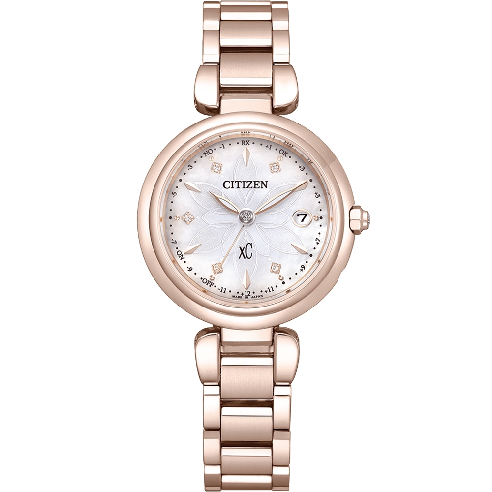 CITIZEN 星辰 XC 水耀光 光動能鈦金屬電波女錶 送禮推薦-29mm ES9467-71Y