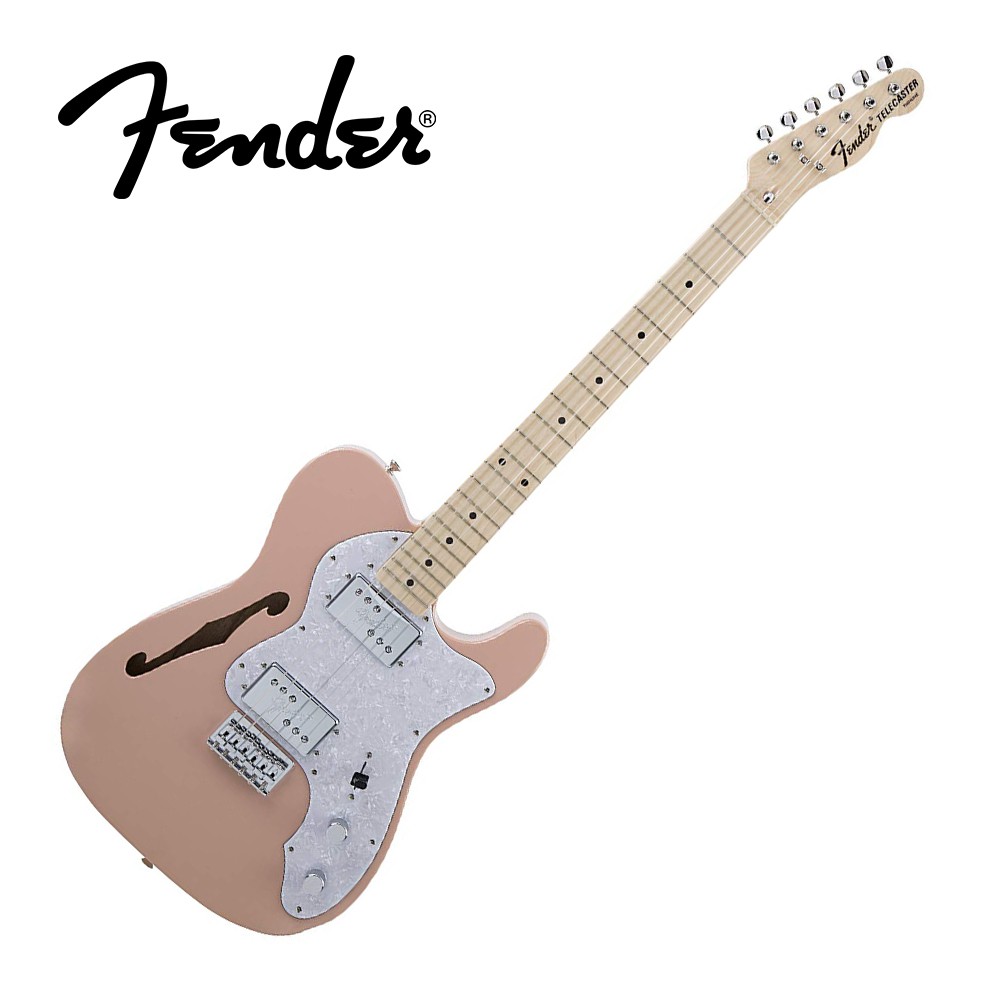 Fender MIJ Traditional 70s Tele Thinline 半空心電吉他 粉紅款【敦煌樂器】, , large