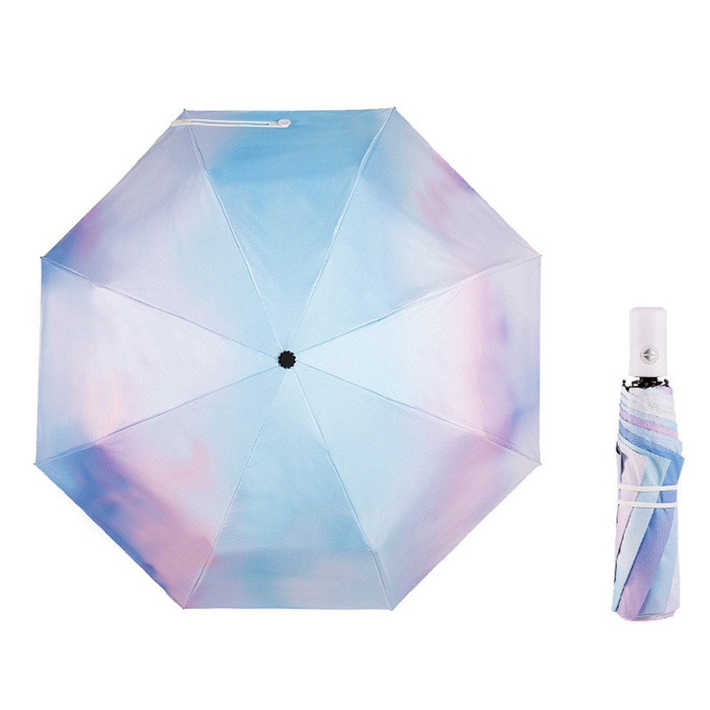 [凱得國際]KISSDIAMOND夢幻星空漸層晴雨兩用黑膠自動傘KDU-324 星雲, , large