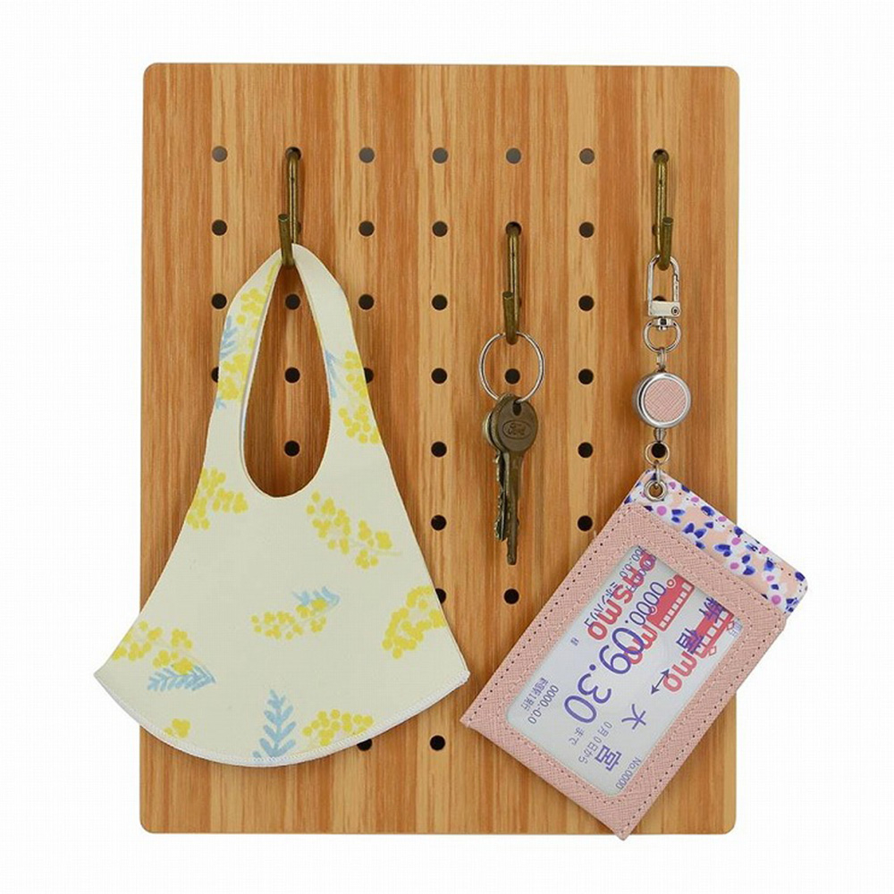 *需預訂【KING JIM】HARU PEGGY 個人磁力洞洞板置物箱 M號 (PGH200)白, , large