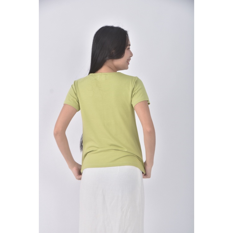 (S) approach韓牌質感草綠色短袖上衣二手衣, , large