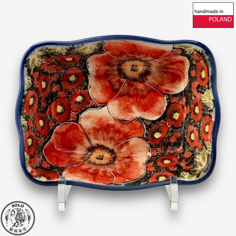 【SOLO歐洲家居】波蘭製 Cerraf 波蘭陶 18.5cm 造型烤盅 烤盤 赤霞花語系列, , large