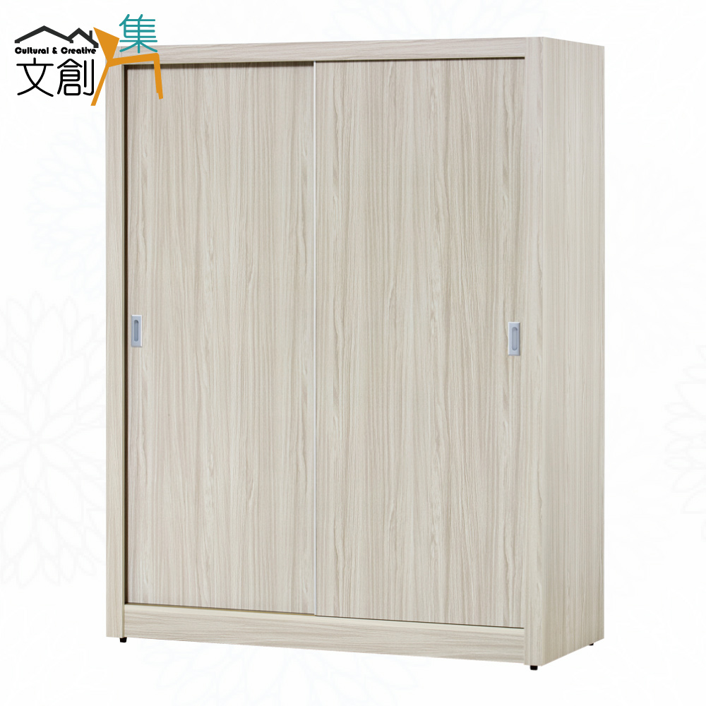 【文創集】卡蒂柏5.1尺推門衣櫃(客約商品), , large