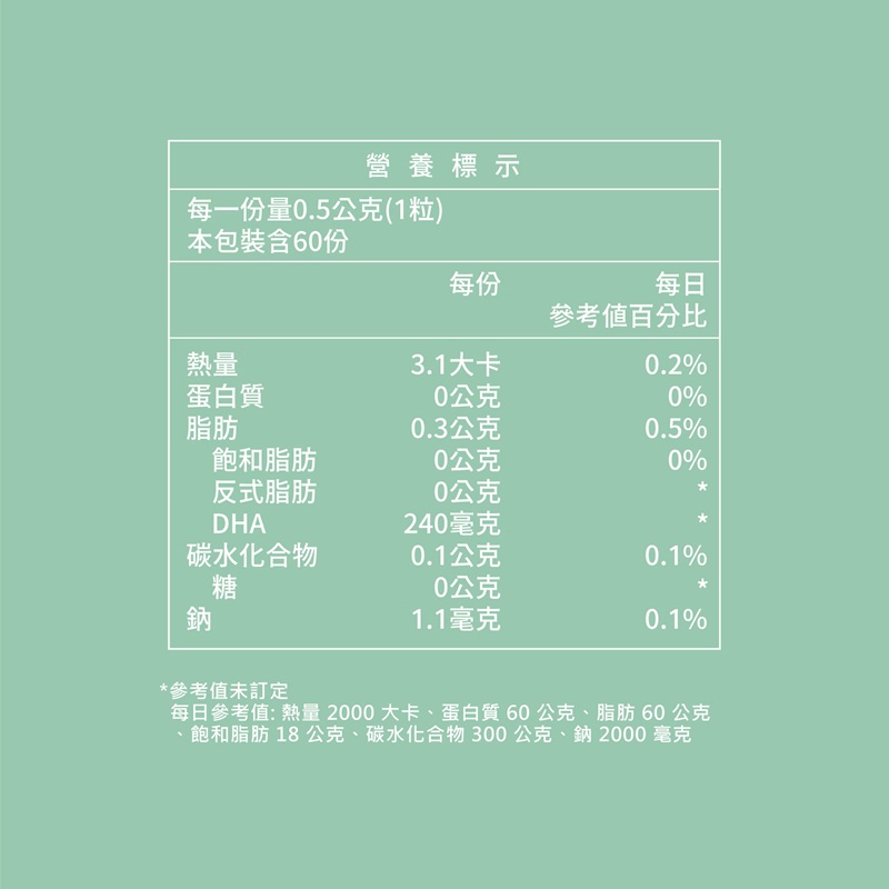[佑全保健藥妝] 倍鮮高濃度藻油60粒/盒, , large