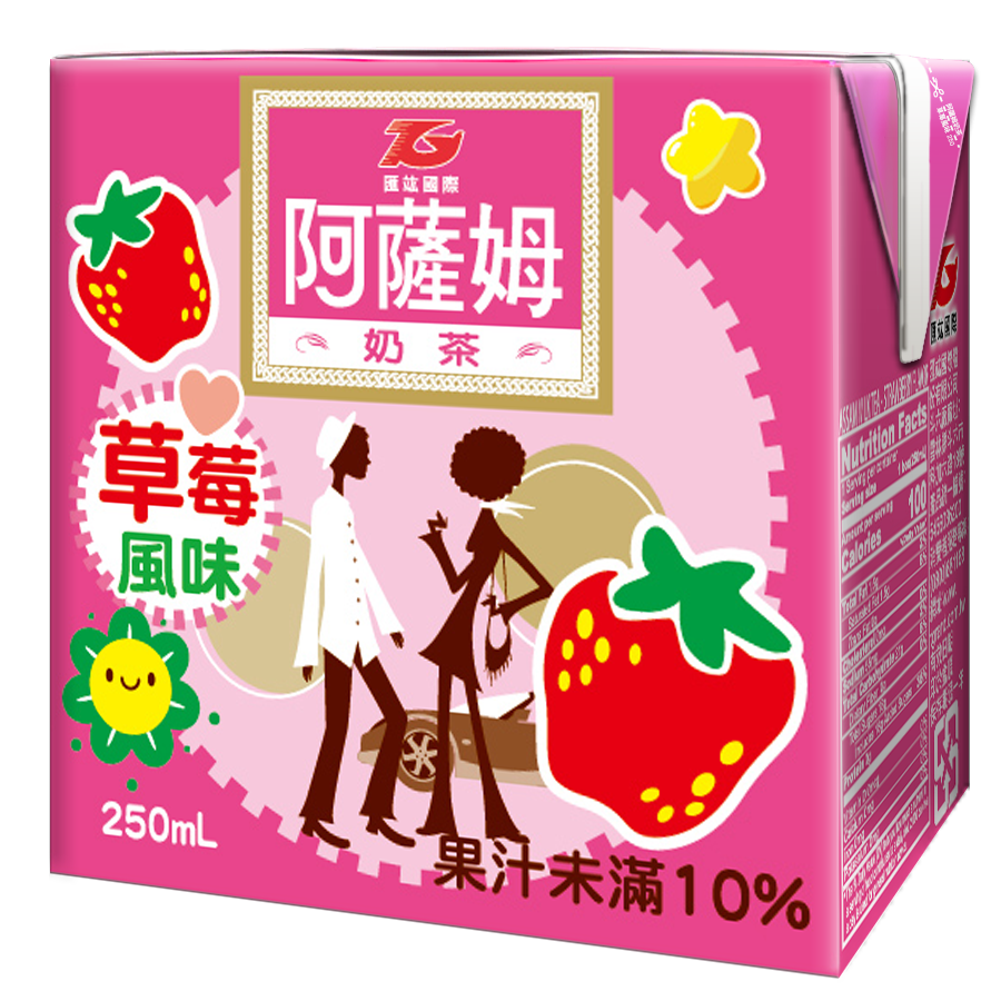 阿薩姆草莓奶茶TP250ml, , large