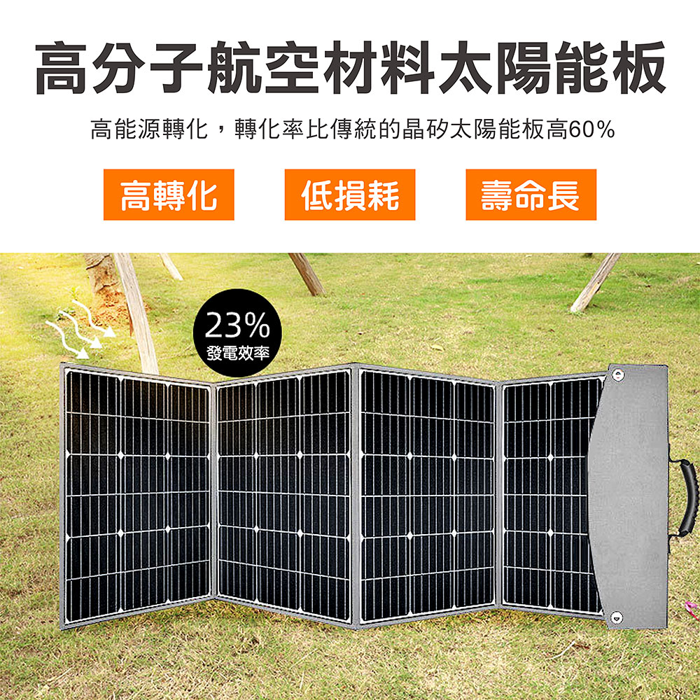 KOTSURU 8馬赫 200W可折疊便攜式手提太陽能板 適用攜帶式儲能電源(戶外露營 限電 停電), , large