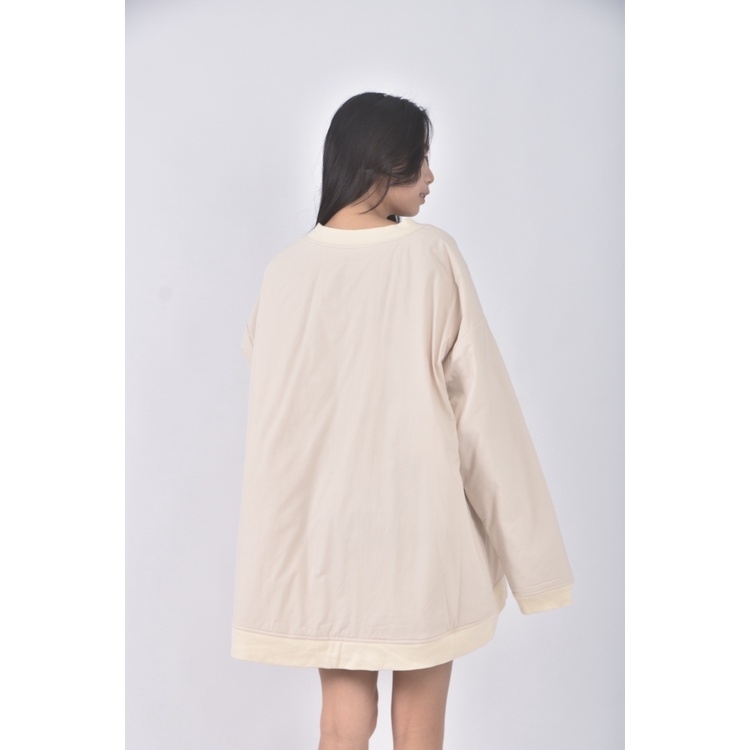 (XL) mouggan質感杏色長袖上衣二手衣, , large