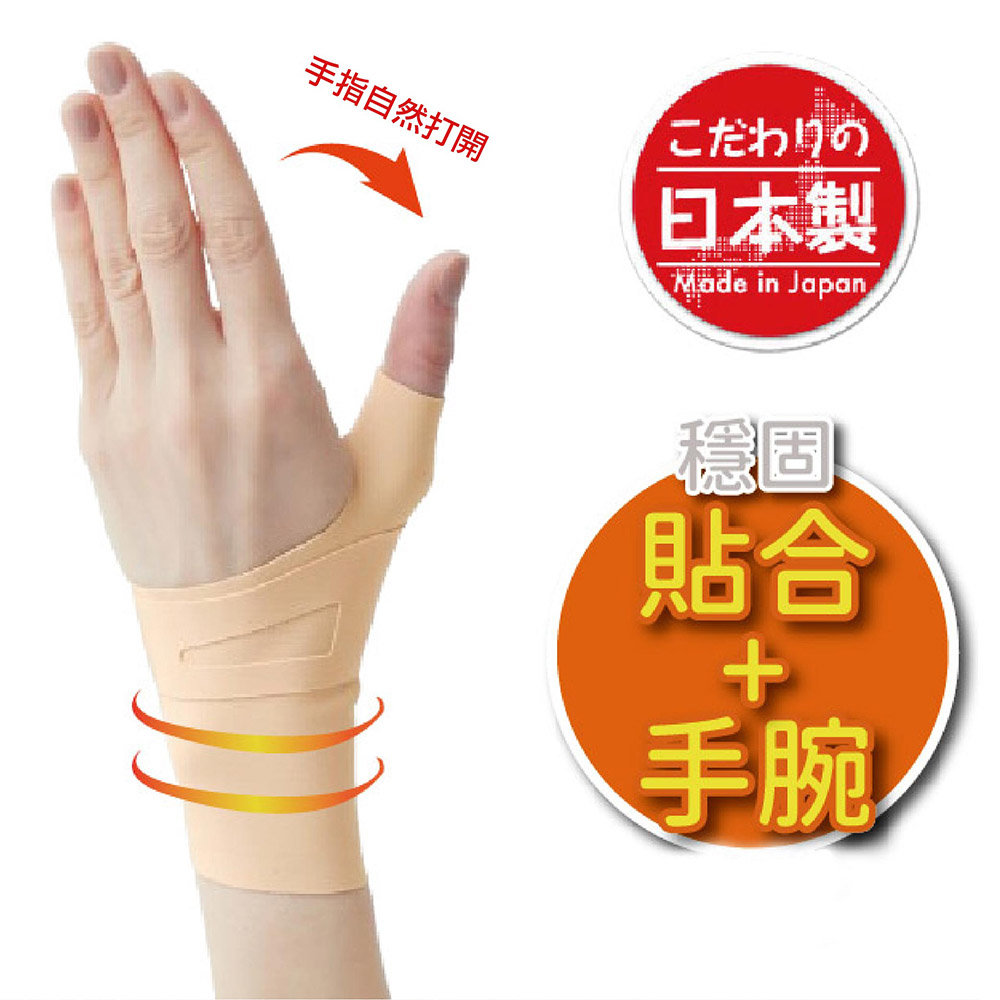 日本製【CERVIN】輕薄拇指手腕貼合護套 男女左右適用, , large