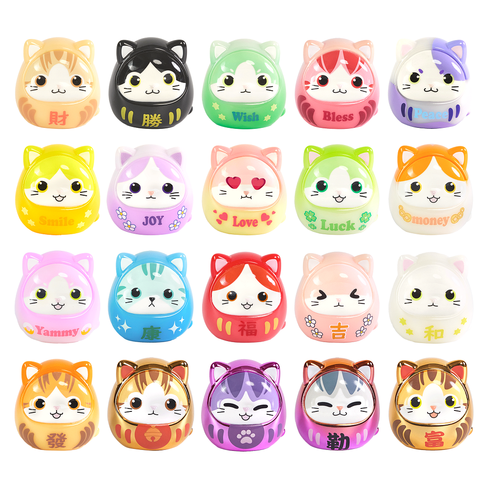 Daruma Cat Fortune Stick, , large