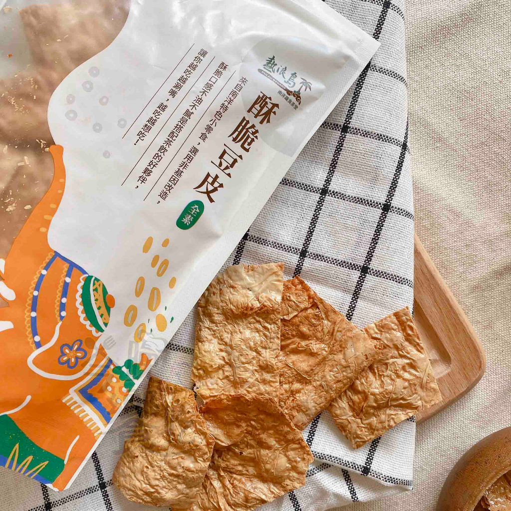 回購99% [熱浪島]酥脆豆皮(全素)60g*3包 [免運組], , large
