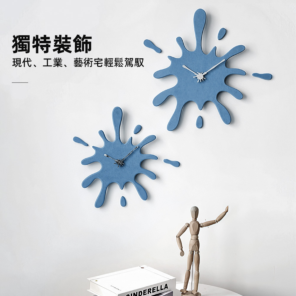 pollock-style-wall-clock, , large