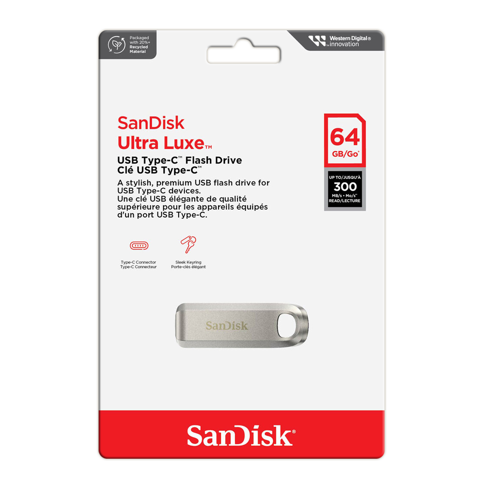 【SanDisk】CZ75 Ultra Luxe 64G USB Type-C 隨身碟 高達 300MB/s, , large