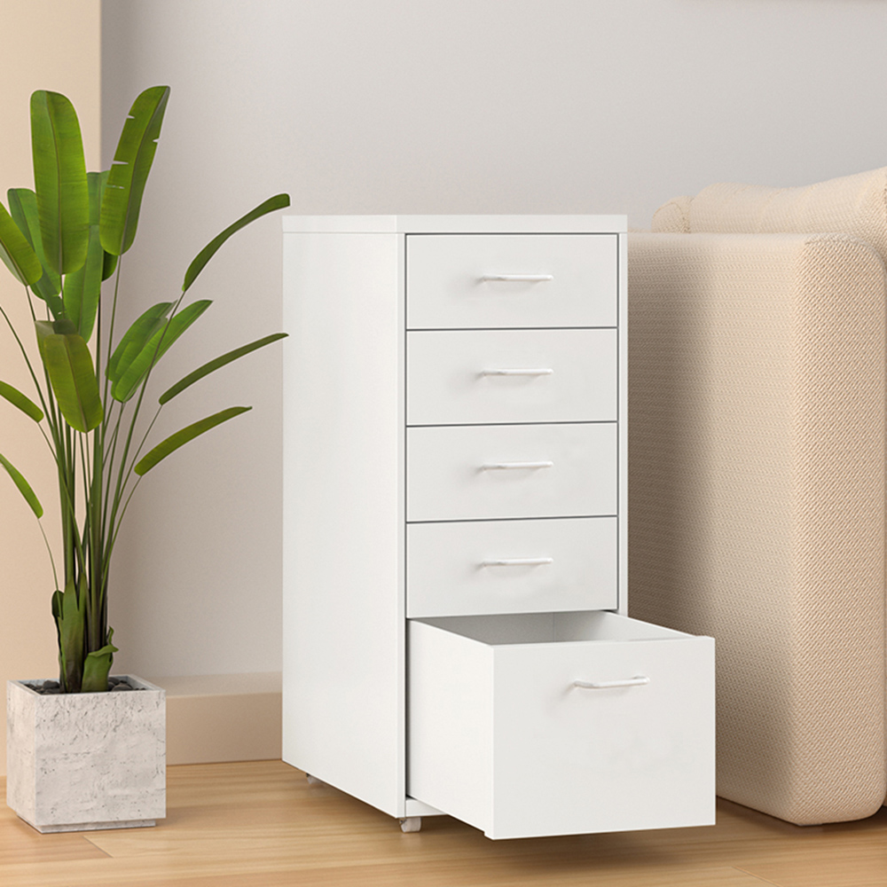 《C&B》新鋼鐵斯特附輪五抽屜櫃文件櫃/檔案櫃/公文櫃, , large