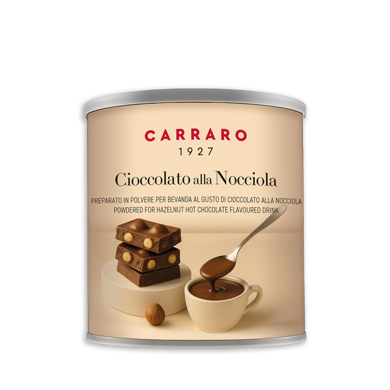 【CARRARO】HAZELNUT Chocolate powder (500g/tin), , large