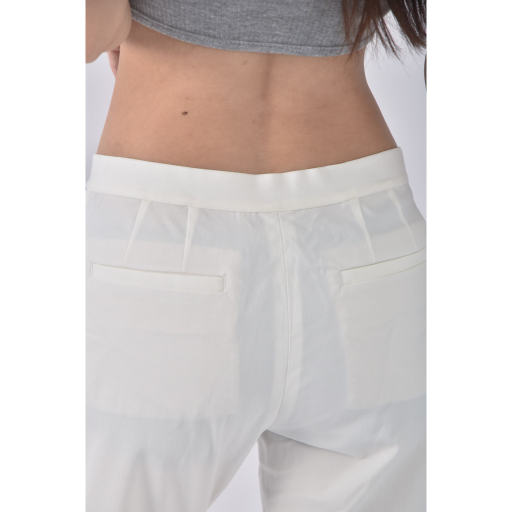 (M) lativ簡約白色長褲二手衣, , large