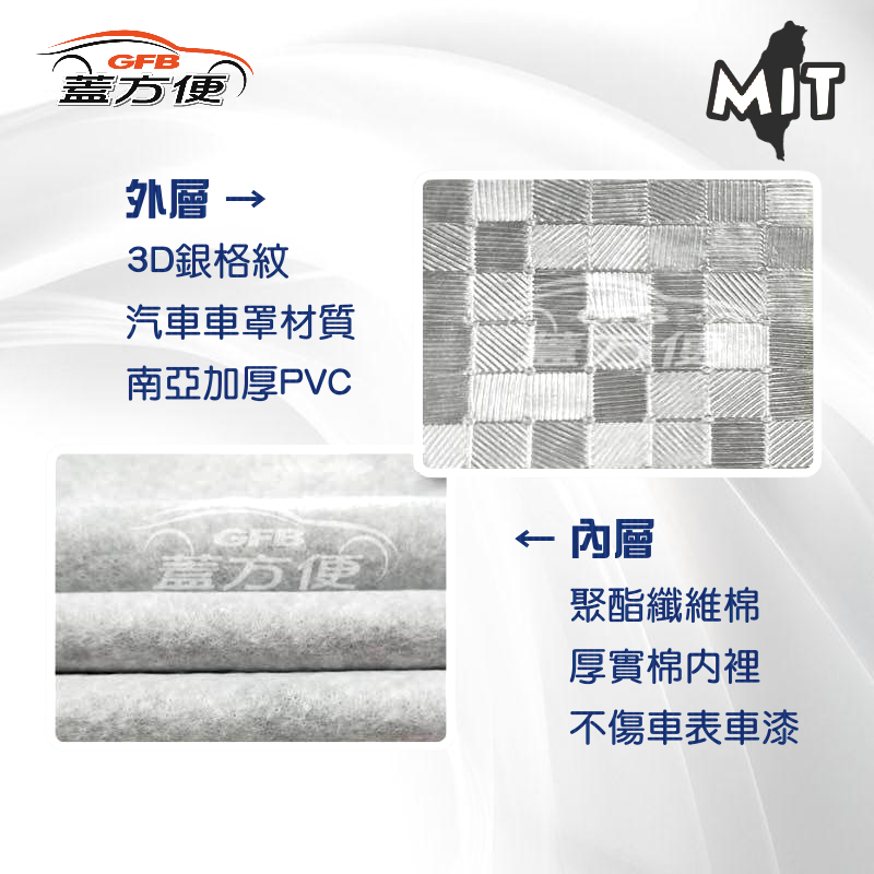 【蓋方便】3D銀格《M號：前後保桿兩用汽車遮陽半罩》現代 CUSTIN 台灣製南亞料耐酸雨有效降溫, , large