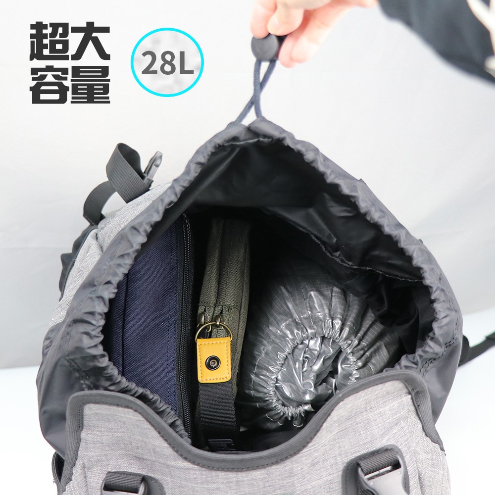 【Niche 樂奇】掀蓋式袋蓋防水後背包 N-5205 登山健行背包 大容量運動後背包 28L, , large