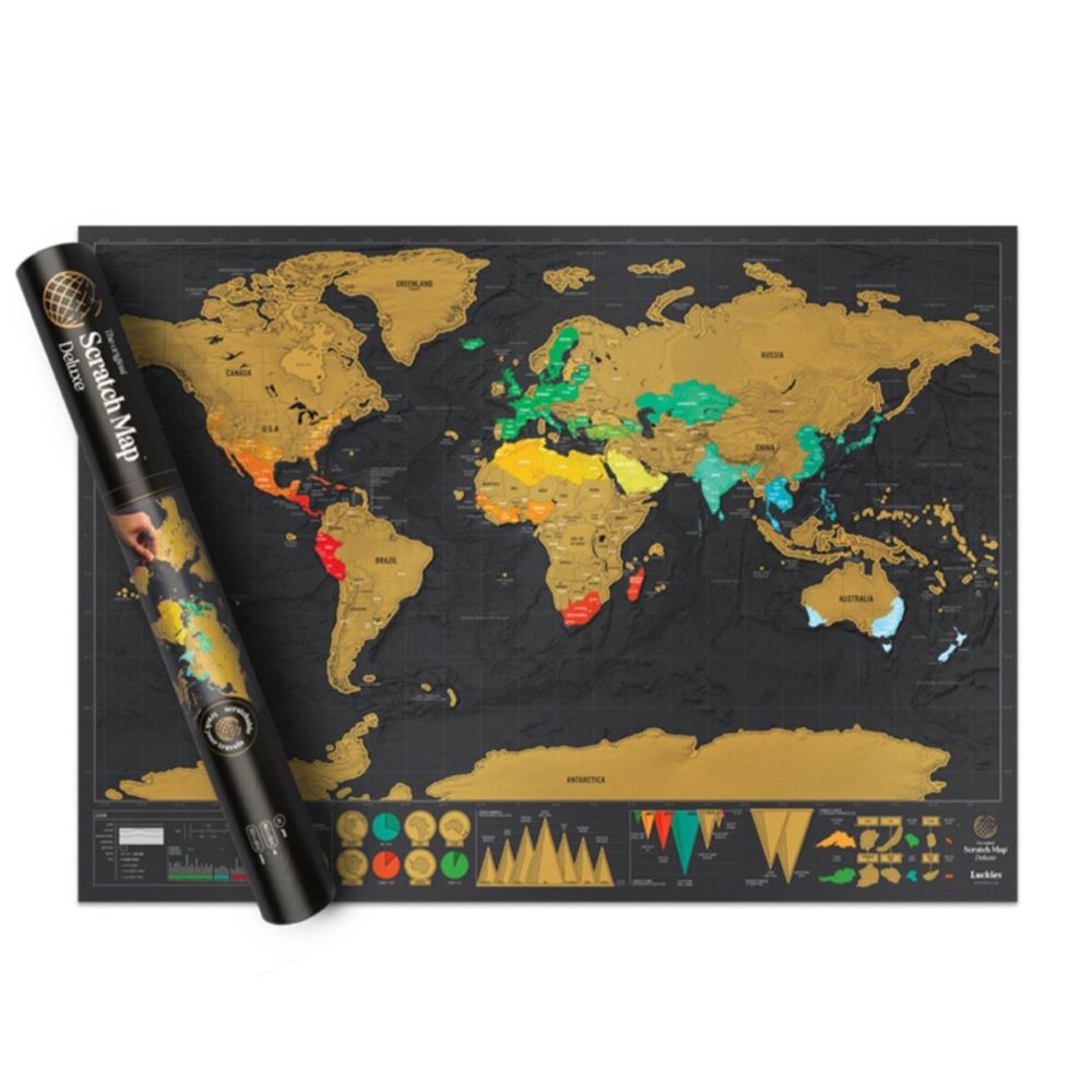 Deluxe Scratch Map, , large