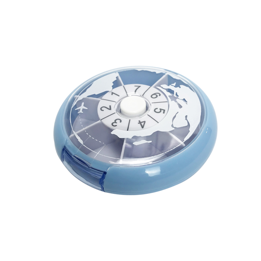 GS MALL 台灣設計 旋轉式7格保健藥盒 藥盒 旋轉式藥盒 7格藥盒 旋轉藥盒 7格保健藥盒 保健藥盒, , large